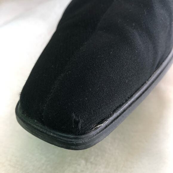 Stuart Weitzman black gortex ankle bootie chunky heel sz 6.5 - Picture 7 of 9